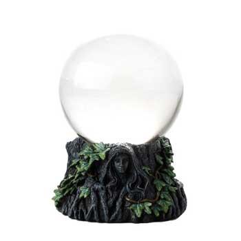 100mm Maiden, Mother Crone With Clear Crystal Ball