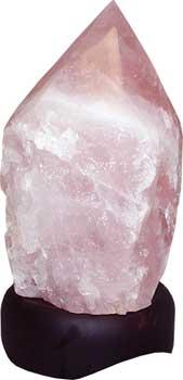 7" Rose Quartz Point Lamp