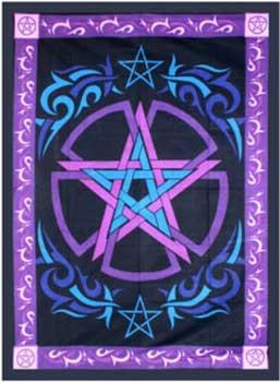 58" X 82" Celtic Pentagram Tapestry