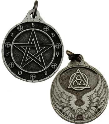 Pentagram Silver Color