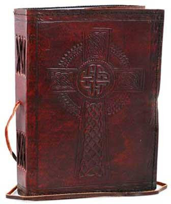 Celtic Cross Leather W- Cord