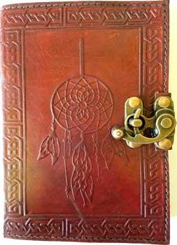 Dreamcatcher Leather Blank Book W- Latch