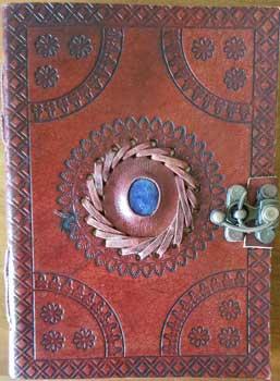 5" X 7" God's Eye Embossed Leather W- Latch