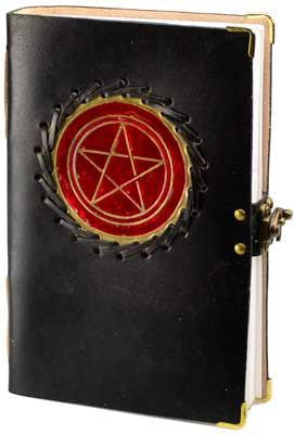 Red Pentagram Leather W- Latch