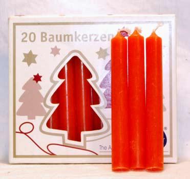 Orange Chime Candle 20 Pack