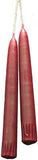7" Dark Red Taper Pair