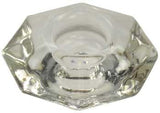 Clear Glass Candle Holder