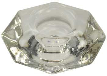 Clear Glass Candle Holder