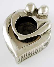 Couple's Heart Chime Candle Holder