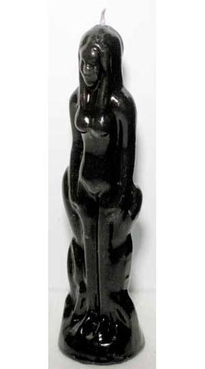 Black Female Candle 7"