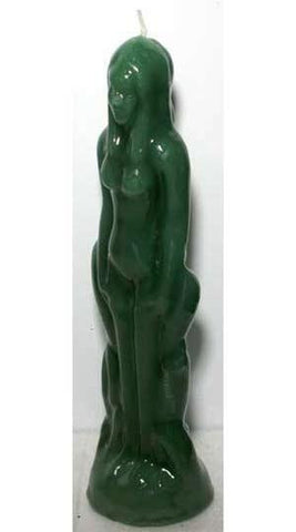 Green Female Candle