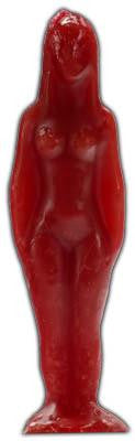 Red Female Candle