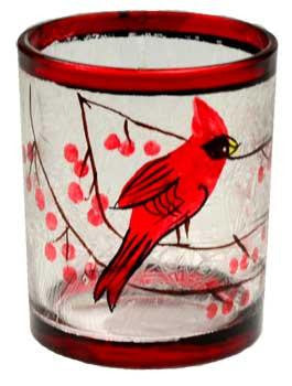 Cardinal Votive Holder