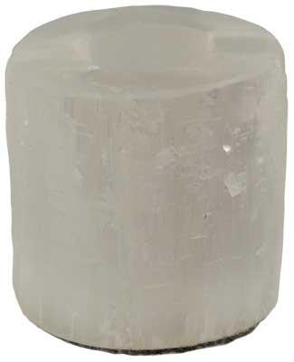 White Selenite Tealight Holder