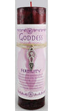Fertility Pillar Candle With Goddess