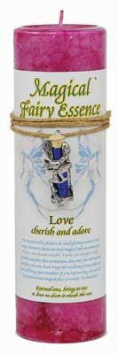 Love Pillar Candle With Fairy Dust