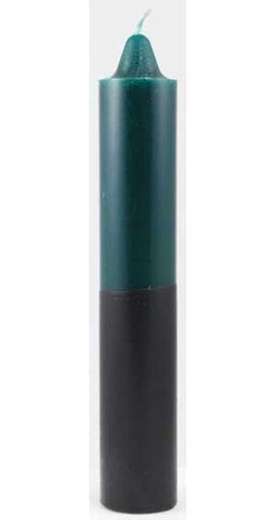 9" Green- Black Pillar