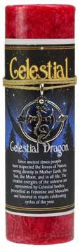 Celestial Dragon Pillar Candle