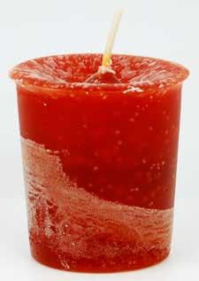 House Warming Herbal Votive - Red Brown
