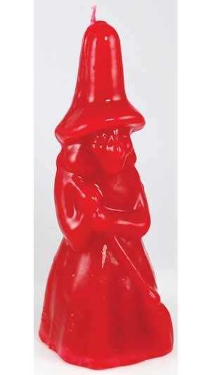 7 1-2" Red Witch Candle
