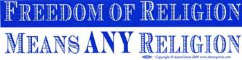 Freedom Of Religion Means