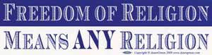 Freedom Of Religion Means