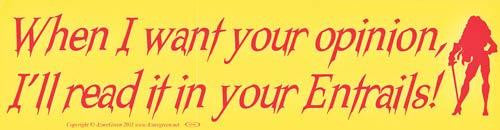 When I Want Your Opinion