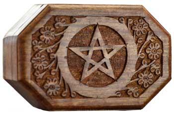 Octagonal Pentagram Box 6" X 4"
