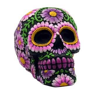 Black- Pink Skull Bank