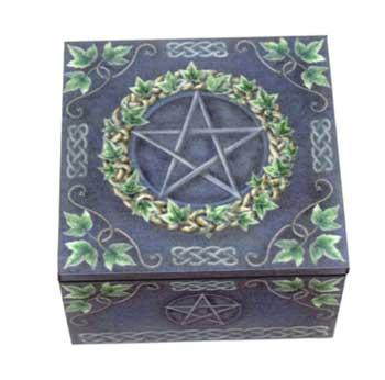 4" X 4" Pentagram Mirror Box