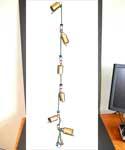 42" 6 Cow Bells Brass On String