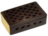 Rosewood Filigree Box 2 3-4" X 1 3-4"
