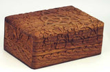 Triquetra Wooden Carved Box 4"x6"