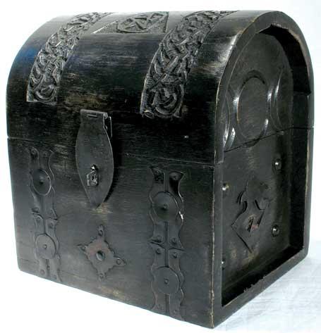 Pentagram Wooden Chest 6 3-4"