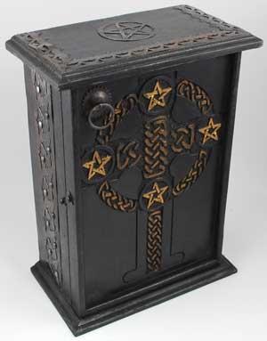 Pentagram And Celtic Cupboard 11"