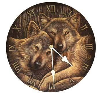 Wolf Clock 11 1-2"