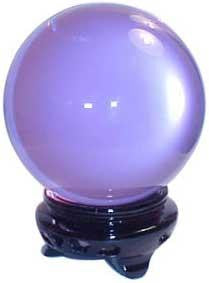 95 Mm Lavender Crystal Ball