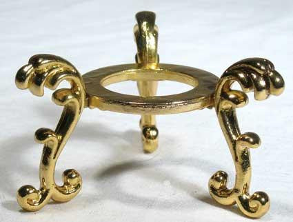 Gold Flower Crystal Ball Stand
