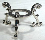 Silver Flower Crystal Ball Stand
