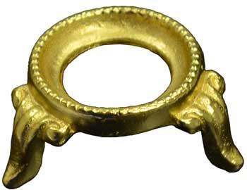 Gold Zinc Plated Metal Crystal Ball Stand