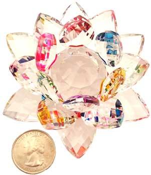 2" X 3 1-2" Crystal Lotus (various Colors)