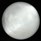 3" White Selenite Crystal Ball