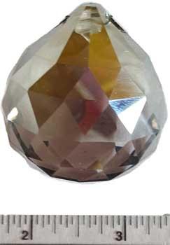 40 Mm Satin Faceted Crystal Ball