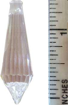 1.5" Clear 16 Faceted Point