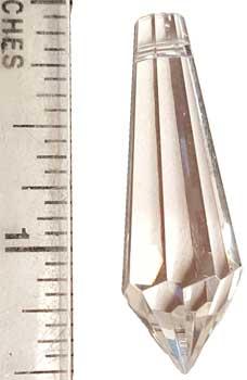1.5" Clear 8 Faceted Point