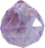 30 Mm Purple Faceted Crystal Ball