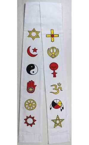 Interfaith Minister Stole White