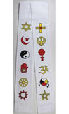 Interfaith Minister Stole White