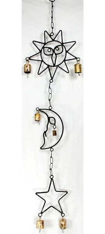 Sun, Moon, & Star Wind Chime
