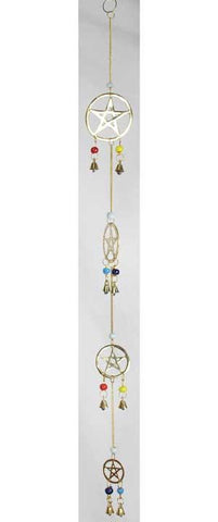 4 Pentagram Wind Chime 24" Long